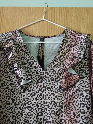Vestido estampado leopardo