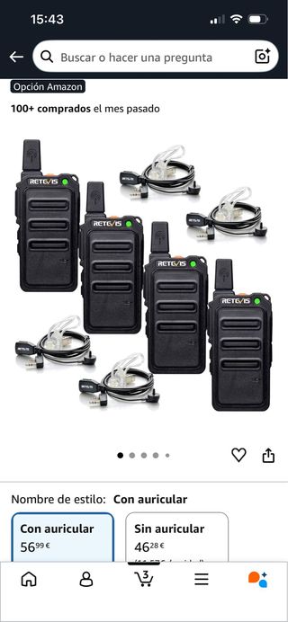 6 Walkie Talkies Retevis: 3xRT619+3xRT24