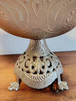 Centro de mesa alpaca vintage