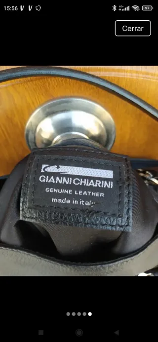 Bolso Gianni Chiarini Negro Piel