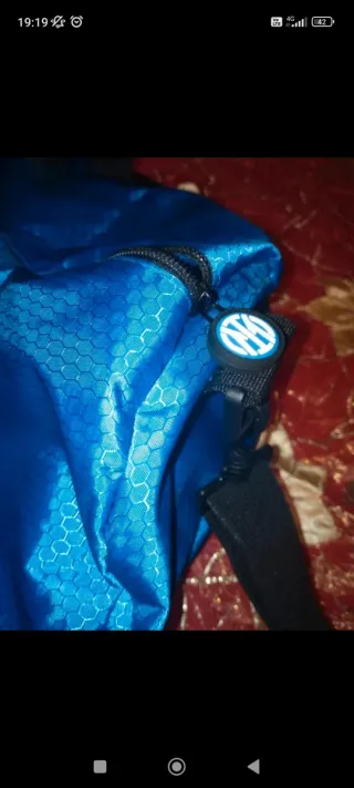 Borsa sportiva blu Inter