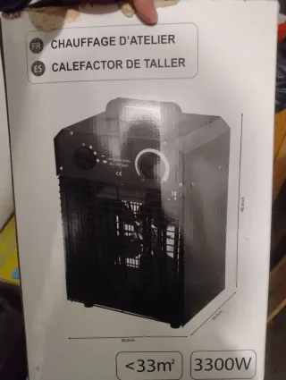 Calefactor IFH01-33A/M 3300W IP24