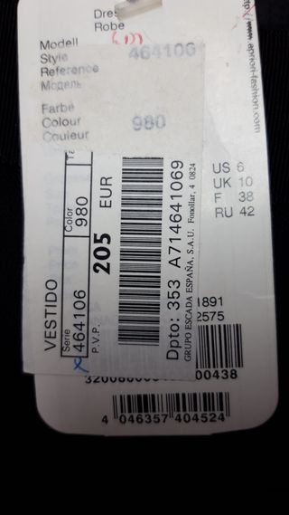 Vestido Nuevo Apriori grupo escada