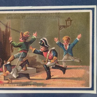 Cromolitografia pubblicitaria Chocolaterie Angevin