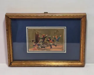 Cromolitografia pubblicitaria Chocolaterie Angevin