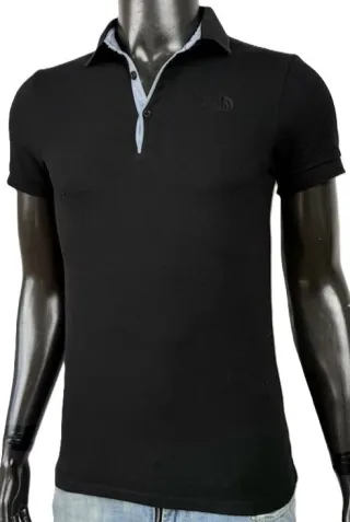 The North Face Polo Uomo XS Nero Piquet Cotone