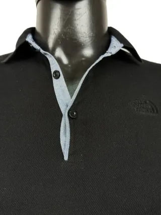 The North Face Polo Uomo XS Nero Piquet Cotone