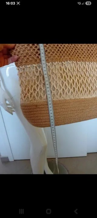 Borsa paglia beige
