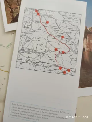 Mapa Provincia de Burgos + Guías para rutas