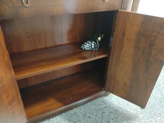 Recibidor madera con espejo