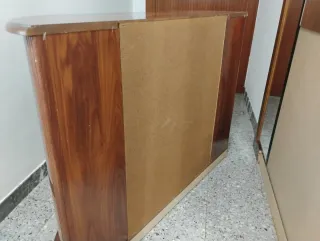 Recibidor madera con espejo