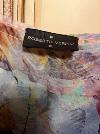 Blusa gasa Roberto Verino lazo talla única