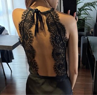 Body de encaje negro