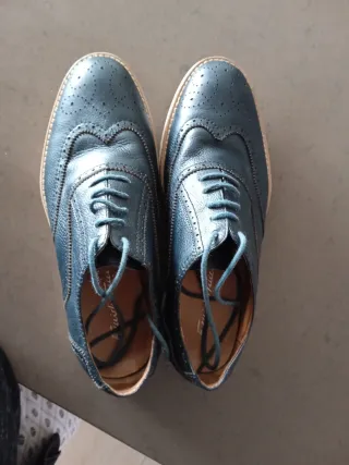 Zapatos Emidio Tucci Azul Talla 40