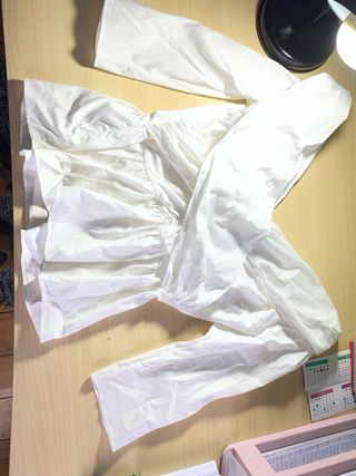 Blusa Zara Mujer Blanca Talla XS