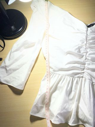 Blusa Zara Mujer Blanca Talla XS