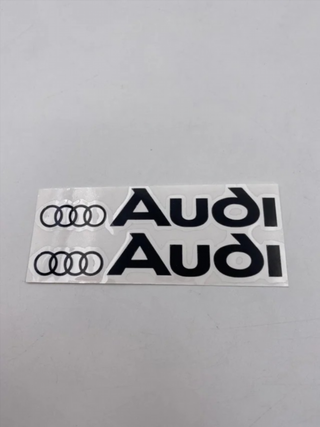 VINILO PEGATINA AUDI NEGRAS 114X46mm