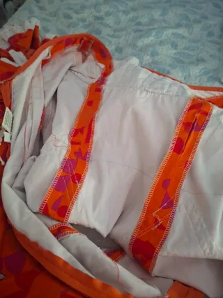 Traje de Flamenca Naranja y morado