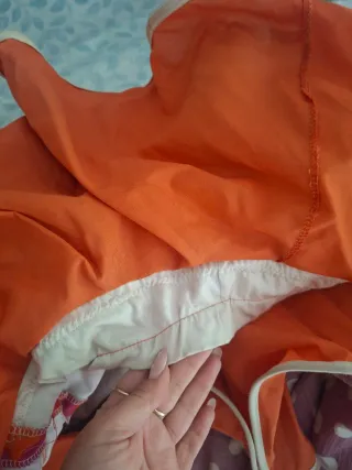 Traje de Flamenca Naranja y morado