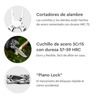 Destornillador 3.6V 1.2NM + Multiherramienta 17in1