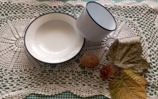 Set Vintage Porcelana Esmaltada