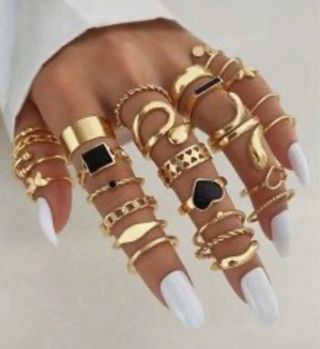 Set Anelli Dorati varie misure