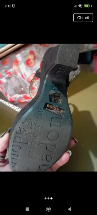 Primadonna Sandali Neri Tacco Alto