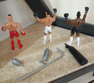 Lotto Action Figures vintage Rocky, Drago, Lang