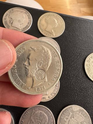 Monedas 5 Pesetas y 20 Reales (Reproducciones)