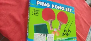 Set de Ping Pong con 2 Palas y 3 Pelotas