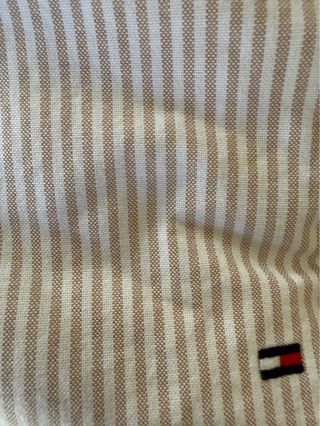 Camisa Tommy Hilfiger Talla M Rayas Beige