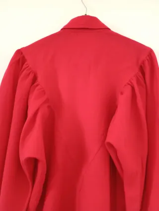 Camicia vintage '70s in lana maniche a palloncino