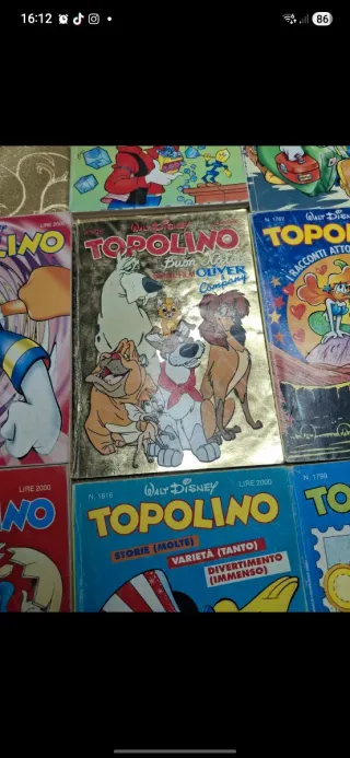 Vendo fumetti rari di topolino