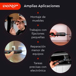 Destornillador 3.6V 4.5NM + Multiherramienta 17en1