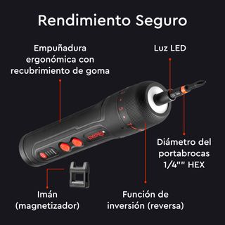 Destornillador 3.6V 4.5NM + Multiherramienta 17en1