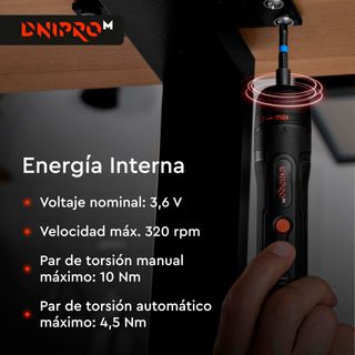 Destornillador 3.6V 4.5NM + Multiherramienta 17en1