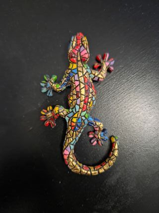 Magneti colorati lucertola e fico d'India