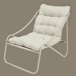 Nuevo sillón lounge jardín con cojín, sin estrenar