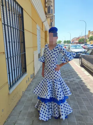 Traje de flamenca popelin