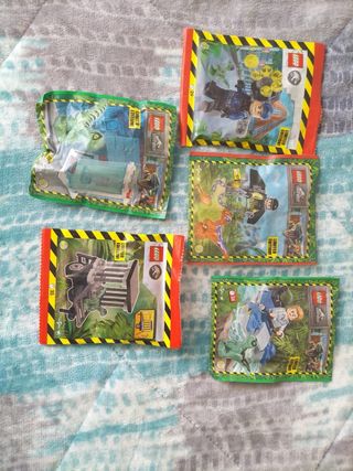 Lote 5 sobres Lego Jurassic World
