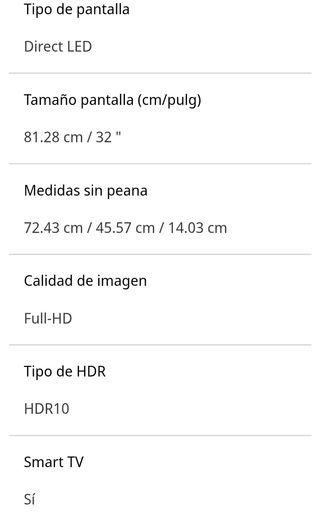 Televisor portátil. Smart TV 32".Batería integrada