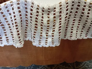 Colcha ganchillo blanca