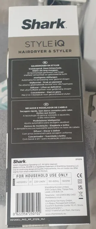 Secador y moldeador Shark Style iQ