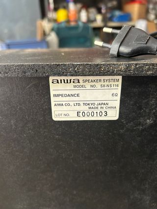 Minicadena Aiwa NSX-S116 con altavoces