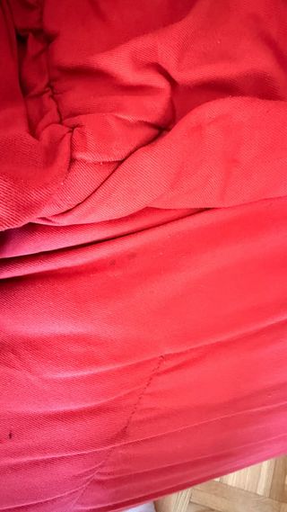 Sillón de 1 plaza en tela roja