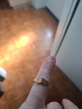 Anello Dama Oro 18k Lettera L