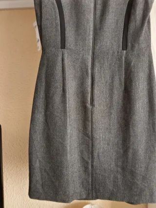 (L) Vestido corto nuevo sin mangas de SuiteBlanco