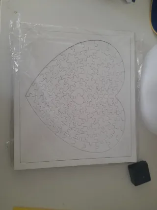 4 Puzzles corazón de 111 piezas Alta calidad