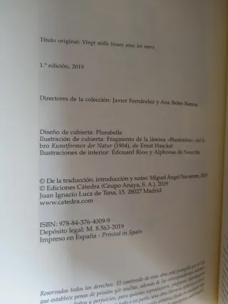 'Veinte mil leguas de viaje submarino', Verne