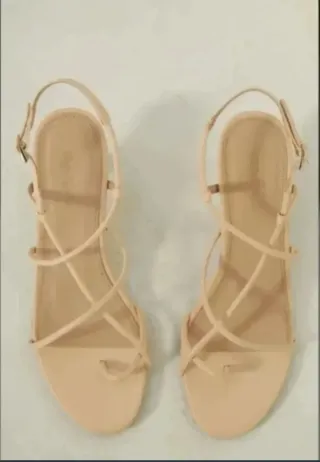 Sandalias mujer talla 40 de tiras finas tacón